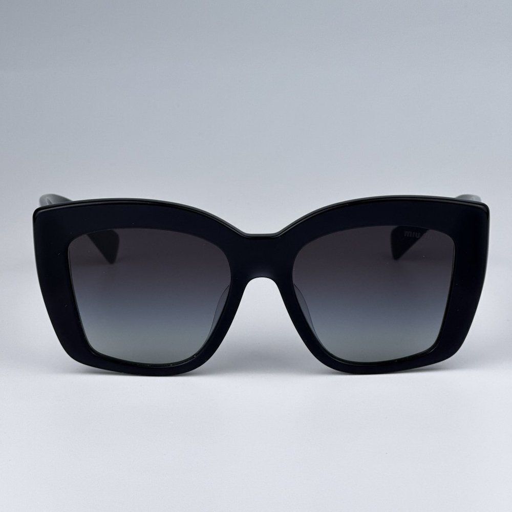 NEW Miu Miu MU04WS 06U5D1 Grey Opal Grey Gradient Women Sunglasses MU 04WS - Picture 3 of 11